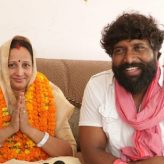 There was an influx of people congratulating Film Actor Pappu Yadav’s Wife Rekha Yadav on winning independently The Block Pramuk Elections
